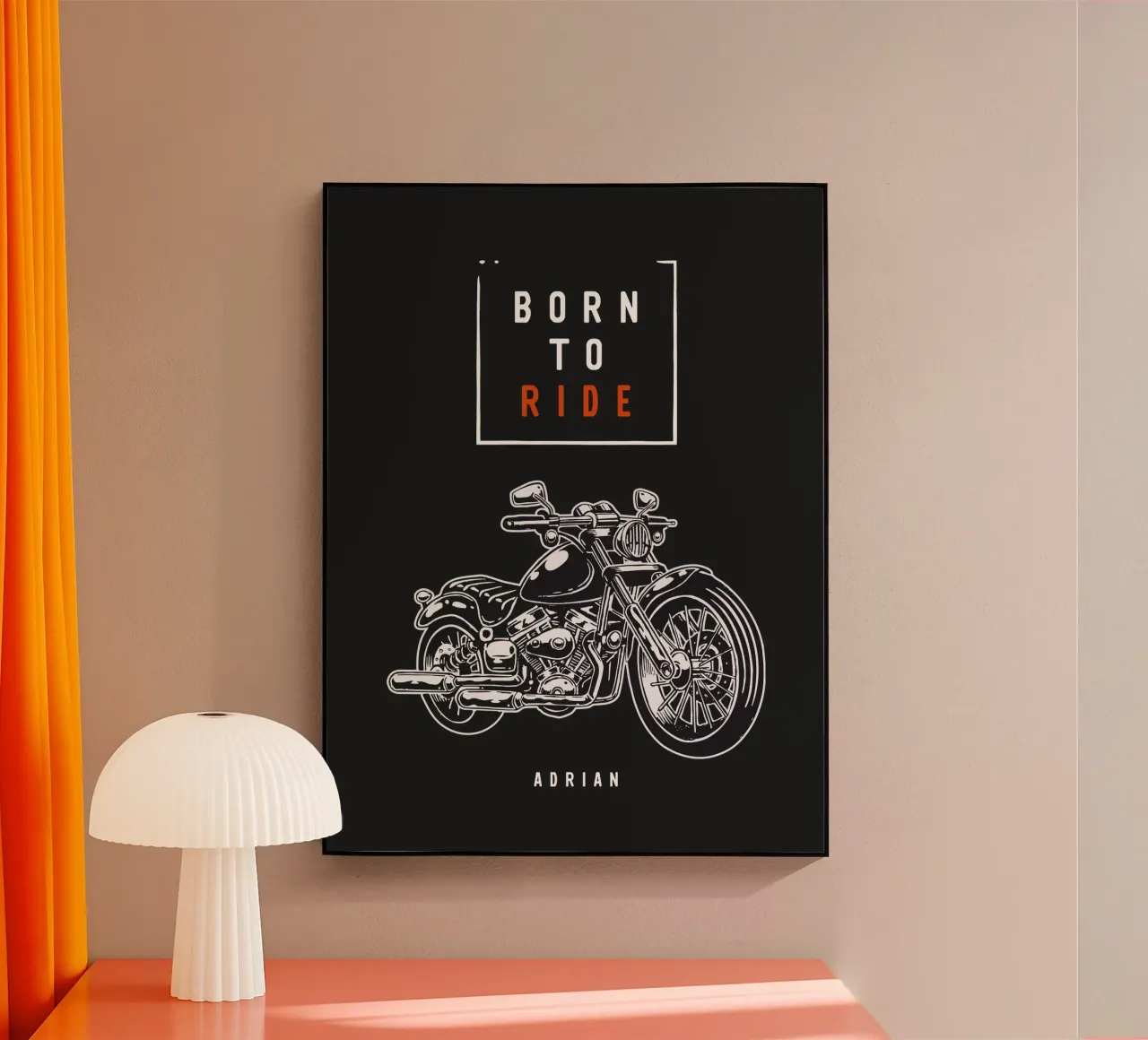 Born to Ride plexiglass da Kartenliebe