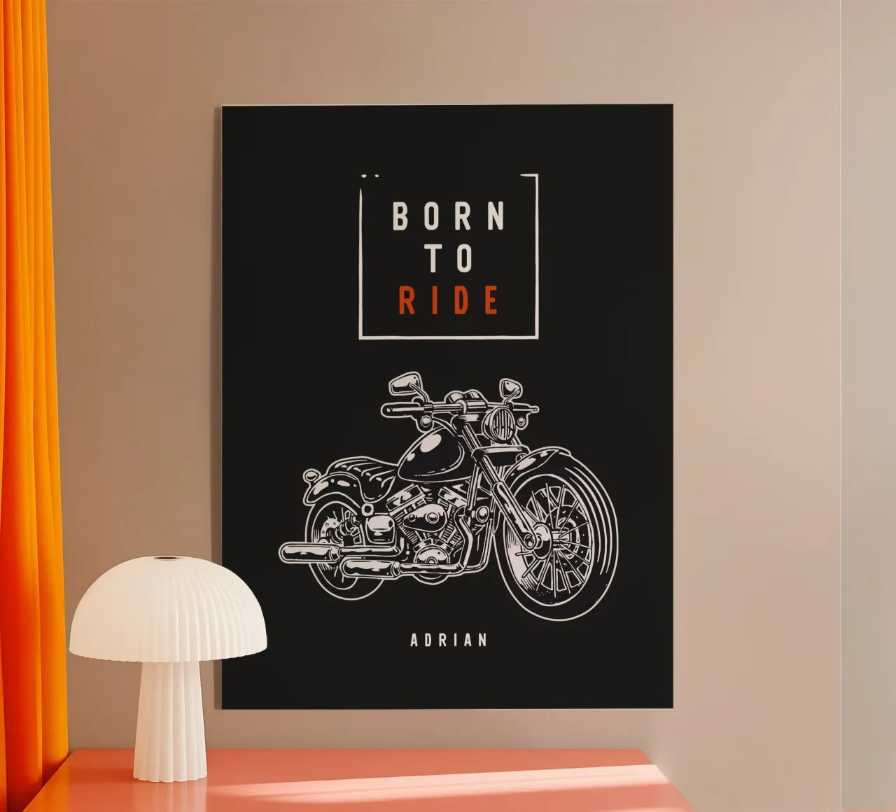 Born to Ride plexiglass da Kartenliebe