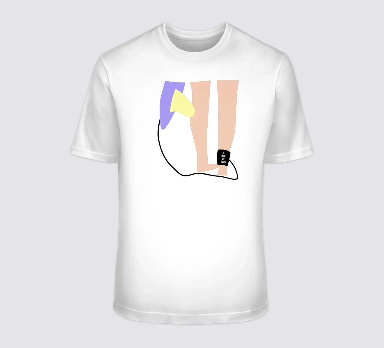 I trust my waves. t-shirt da FRICKE DESIGN