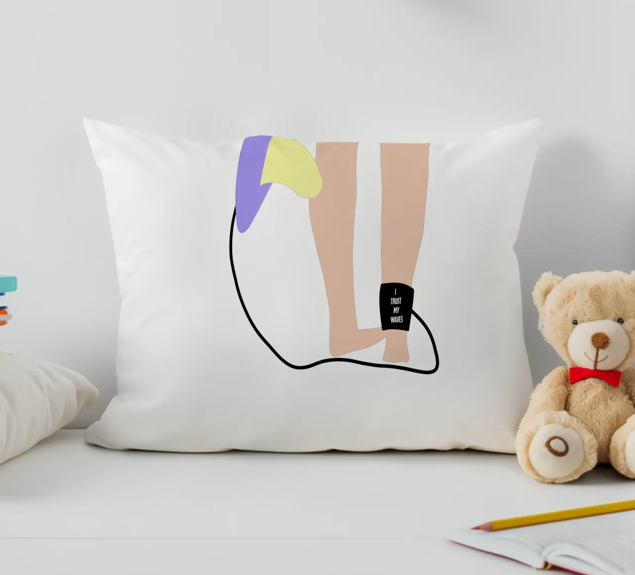 I trust my waves. cuscino da FRICKE DESIGN