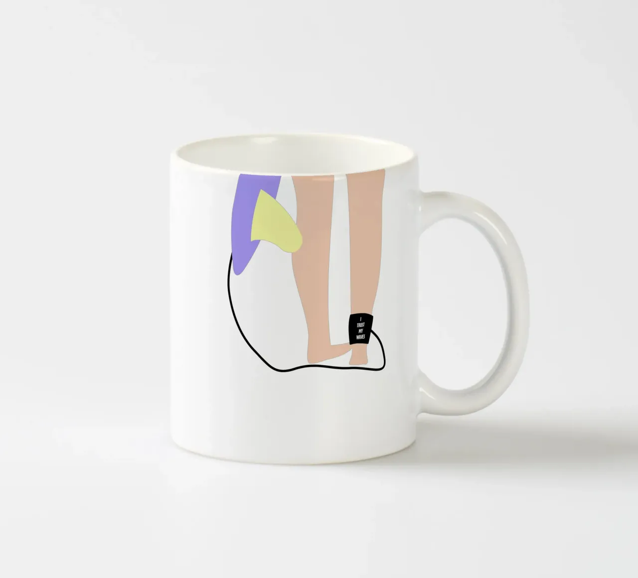 I trust my waves. tazza in ceramica da FRICKE DESIGN