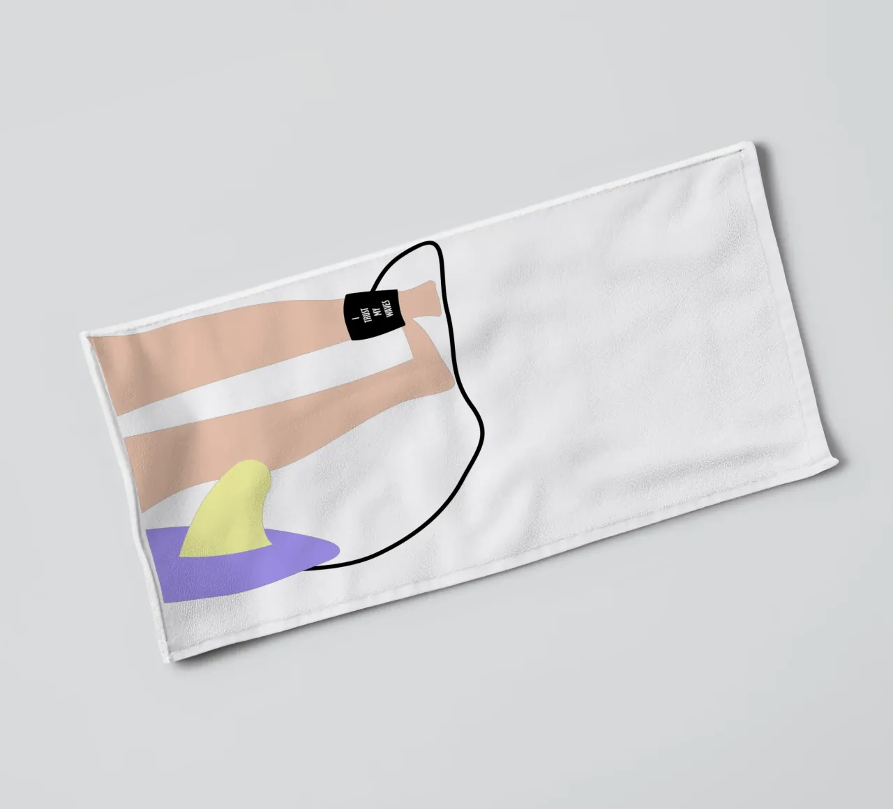 I trust my waves. asciugamano da bagno da FRICKE DESIGN