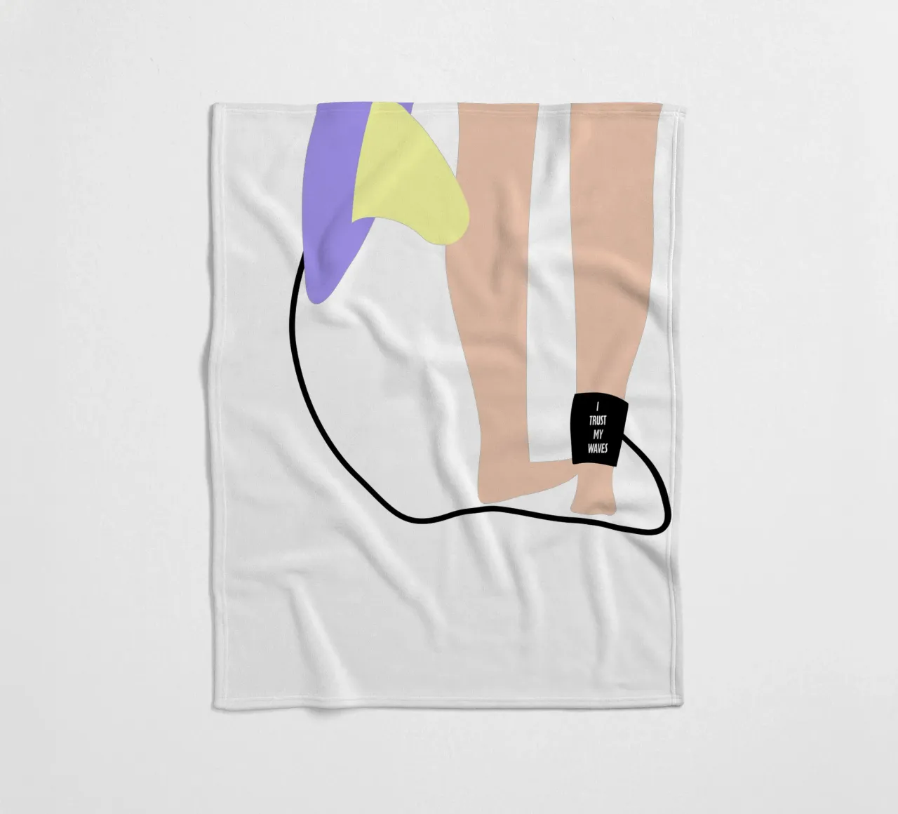 I trust my waves. coperta in pile da FRICKE DESIGN