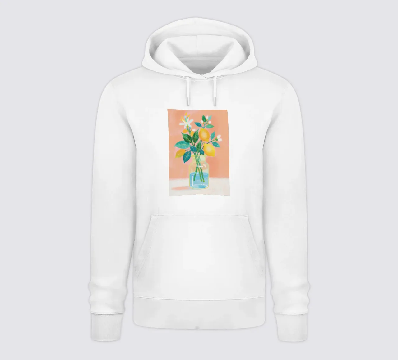 Lemon Bloom in a Jar felpa con cappuccio da Attaboy Dsgn