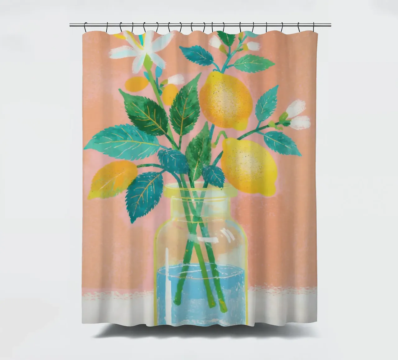 Lemon Bloom in a Jar tenda da doccia da Attaboy Dsgn