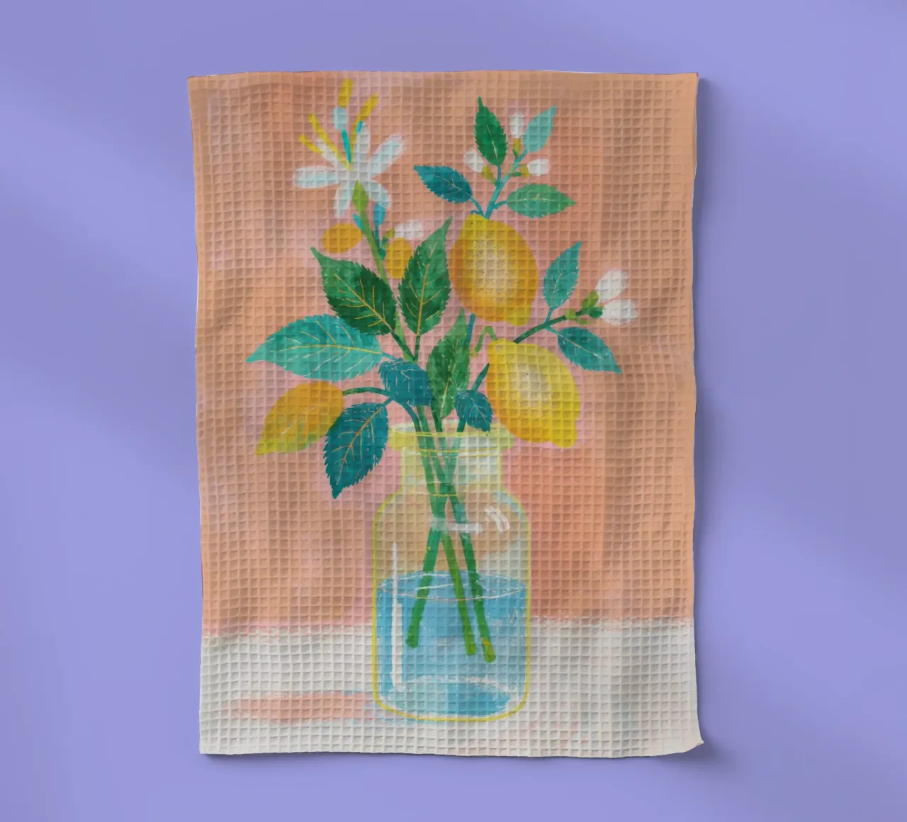 Lemon Bloom in a Jar canovaccio da cucina da Attaboy Dsgn