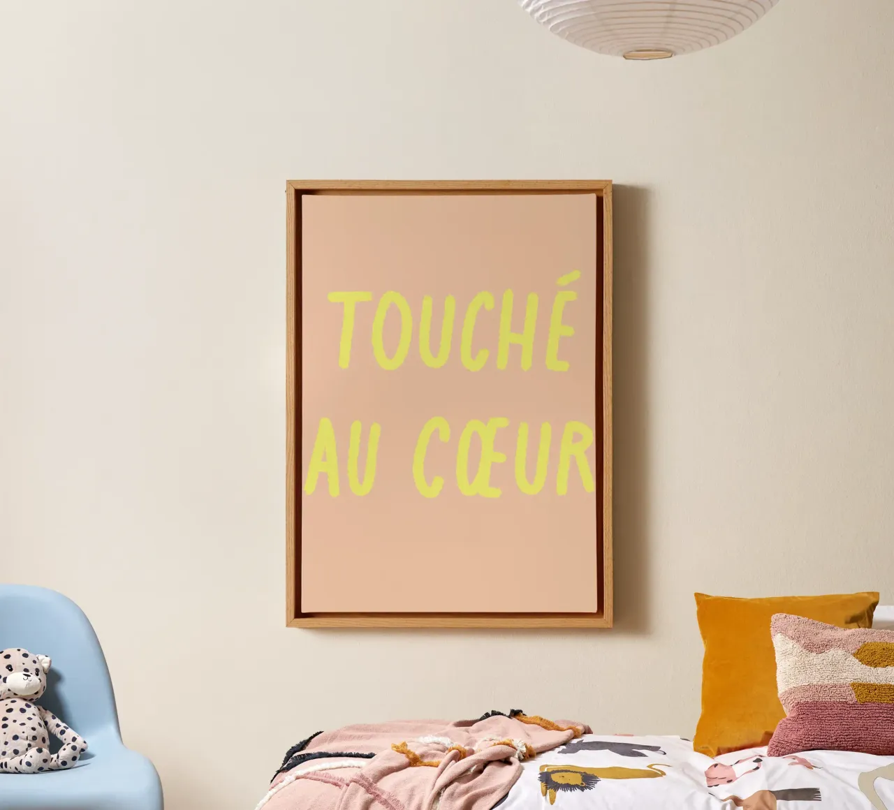 Touché au cœur. canvas with Floater frame by FRICKE DESIGN