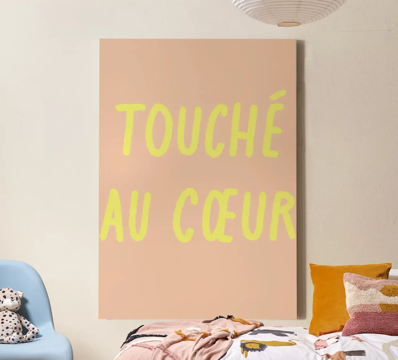 Touché au cœur. canvas with Floater frame by FRICKE DESIGN