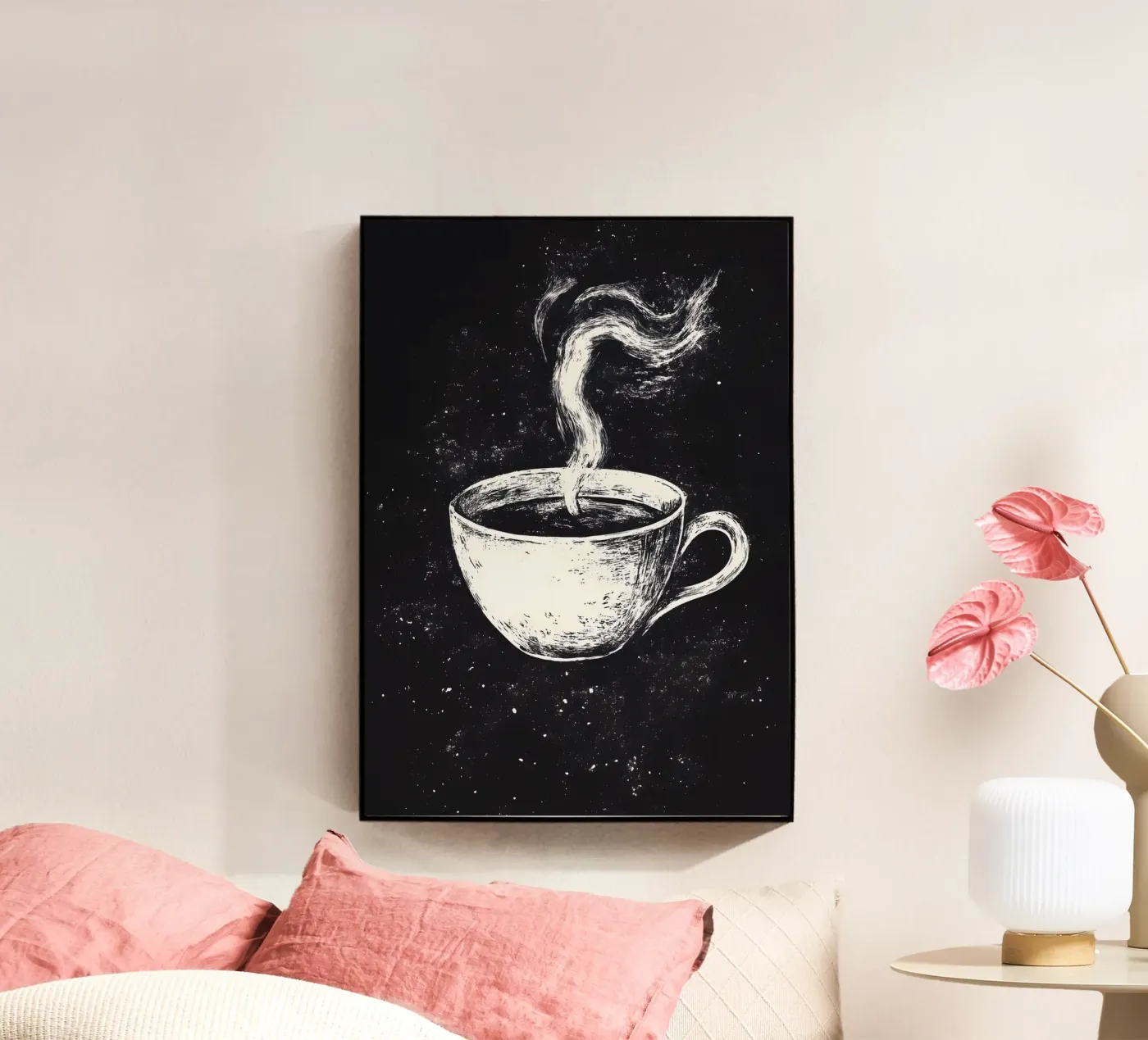 Caffè nero nel cosmo plexiglass da pixelbull - medieval art and more