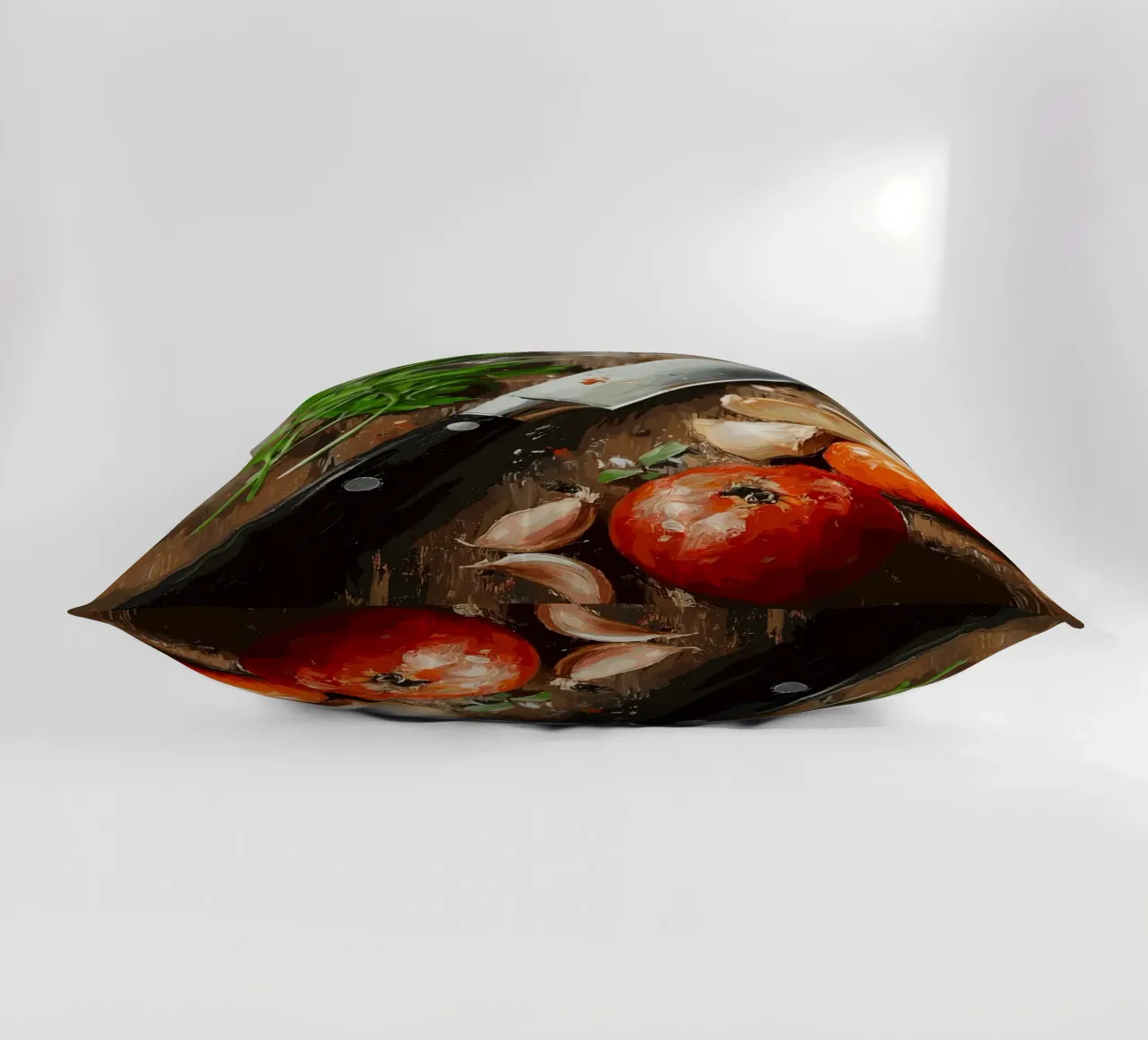 Natura morta in cucina con erbe e coltello cuscino da pixelbull - medieval art and more