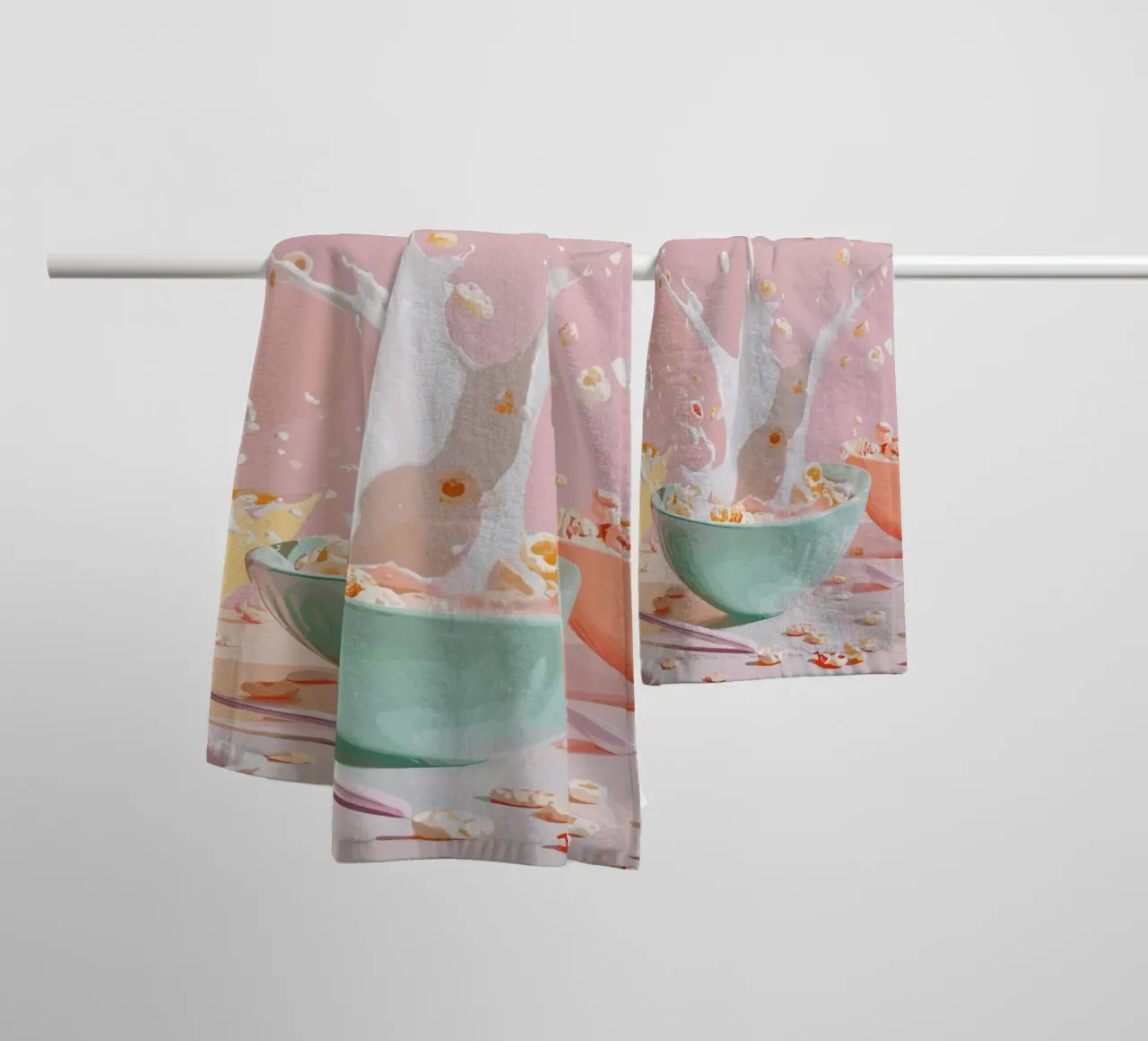 Colourful cereal moment towel by pixelbull - medieval art and more