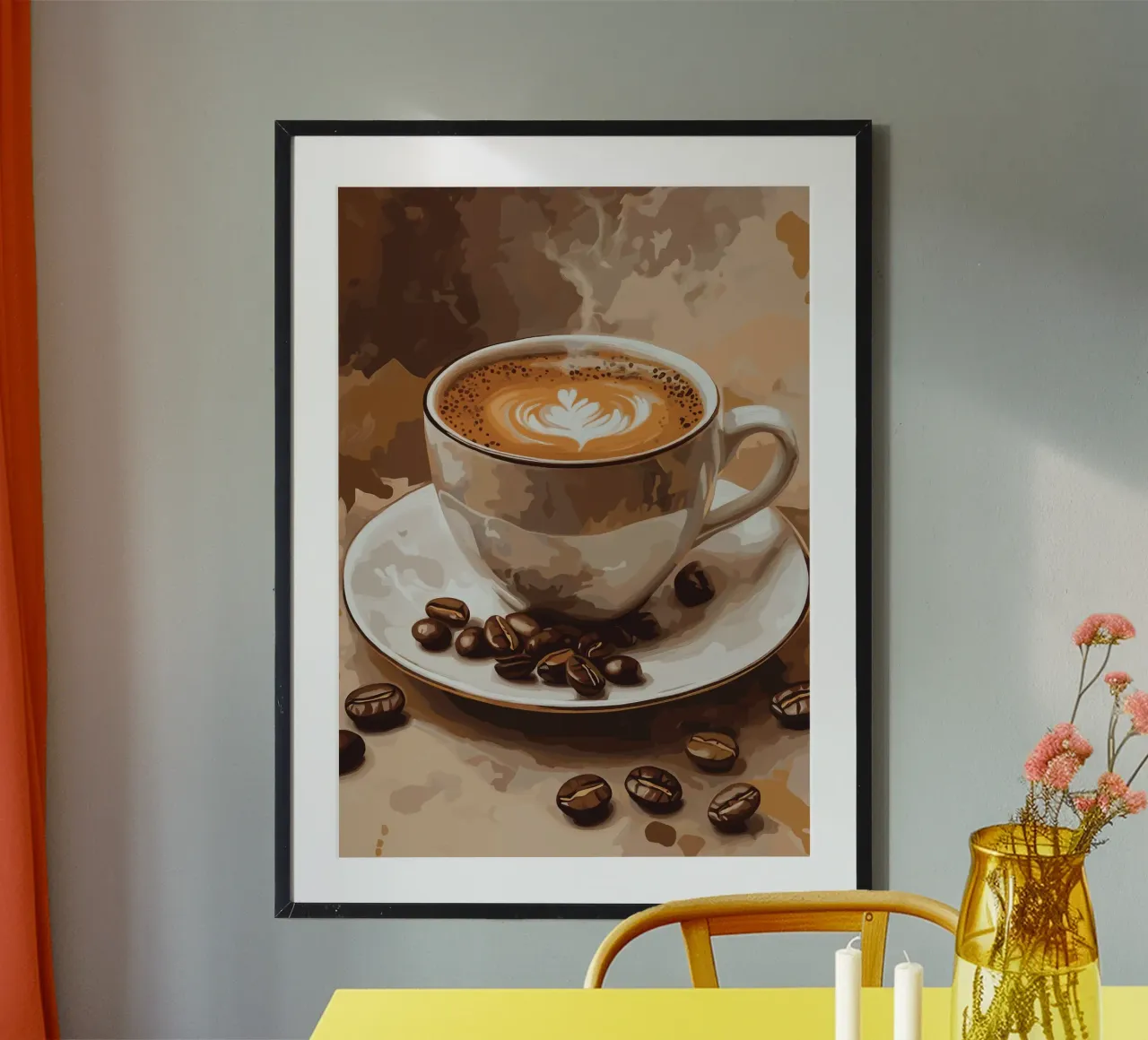 Latte art in un morbido color caffè carta hahnemühle da pixelbull - medieval art and more
