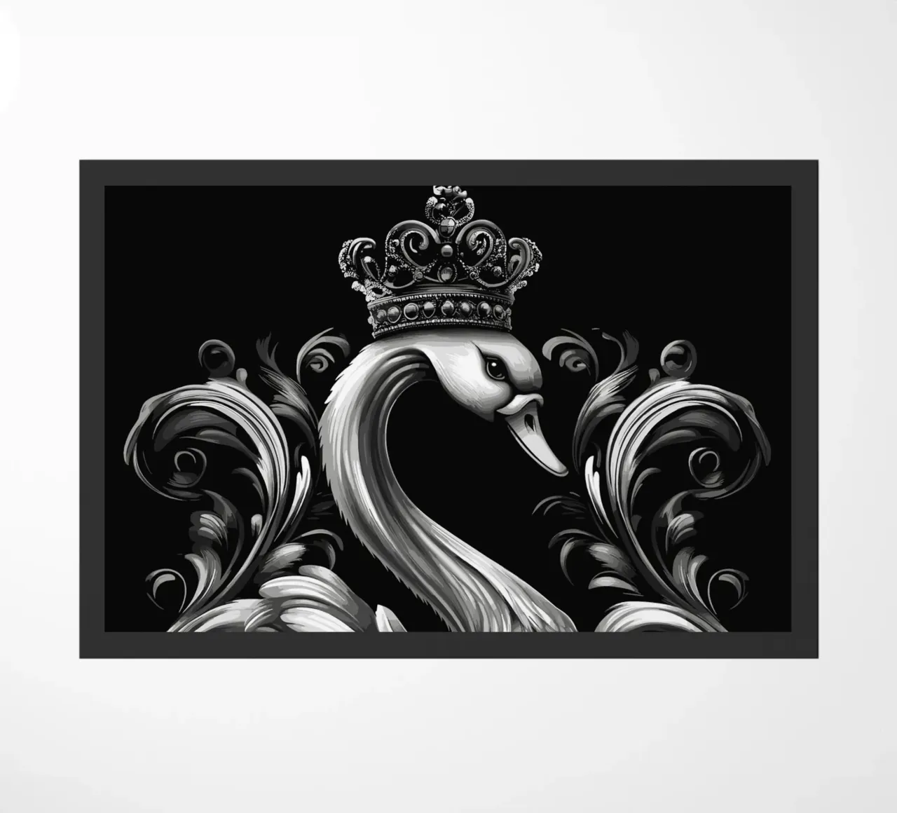 Cigno reale in stile barocco zerbino da pixelbull - medieval art and more