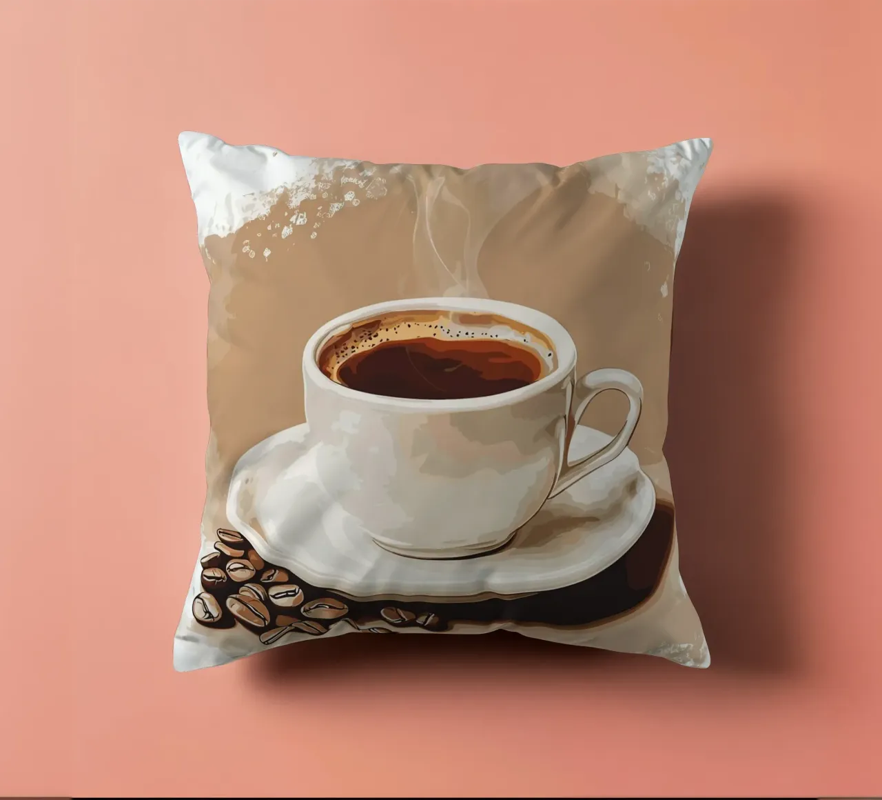 Gusto classico del caffè in grani cuscino da pixelbull - medieval art and more