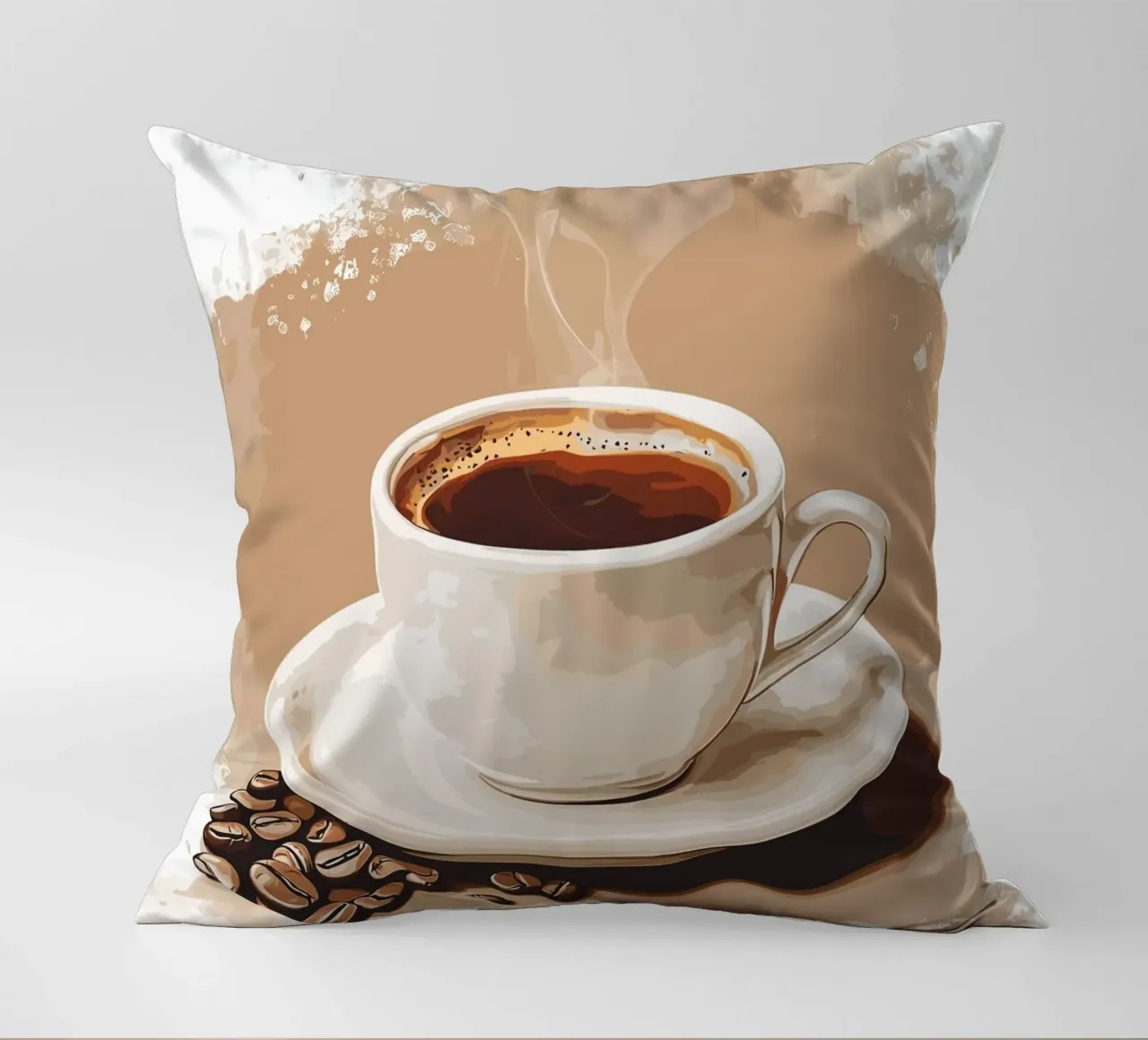 Gusto classico del caffè in grani cuscino da pixelbull - medieval art and more
