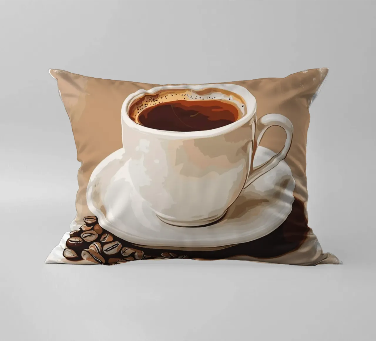 Gusto classico del caffè in grani cuscino da pixelbull - medieval art and more