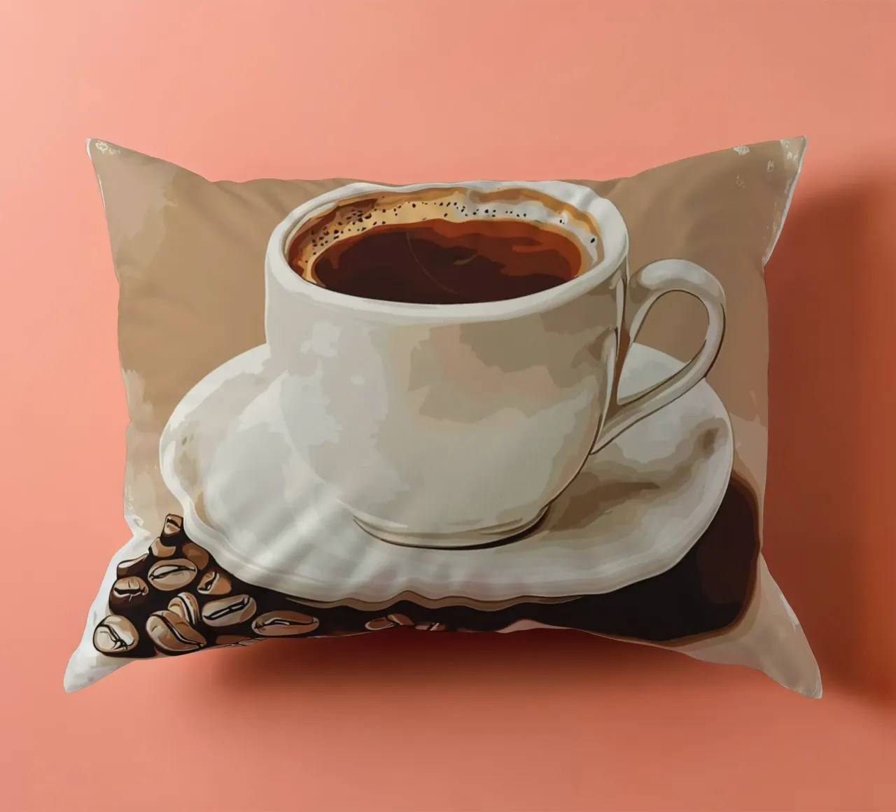 Gusto classico del caffè in grani cuscino da pixelbull - medieval art and more