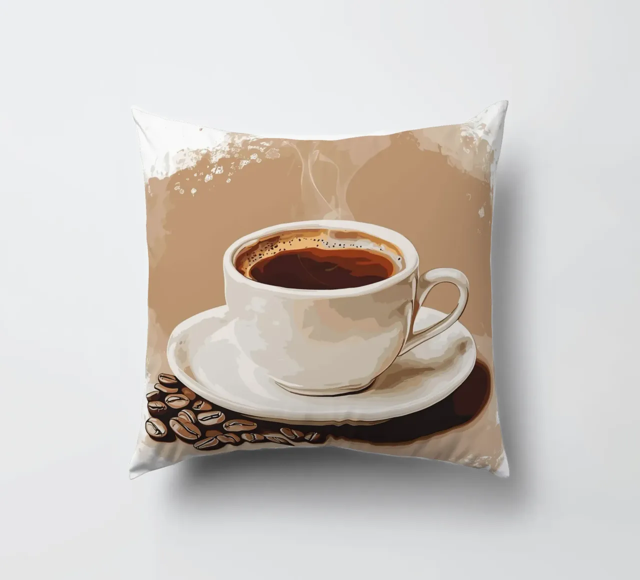 Gusto classico del caffè in grani cuscino da pixelbull - medieval art and more