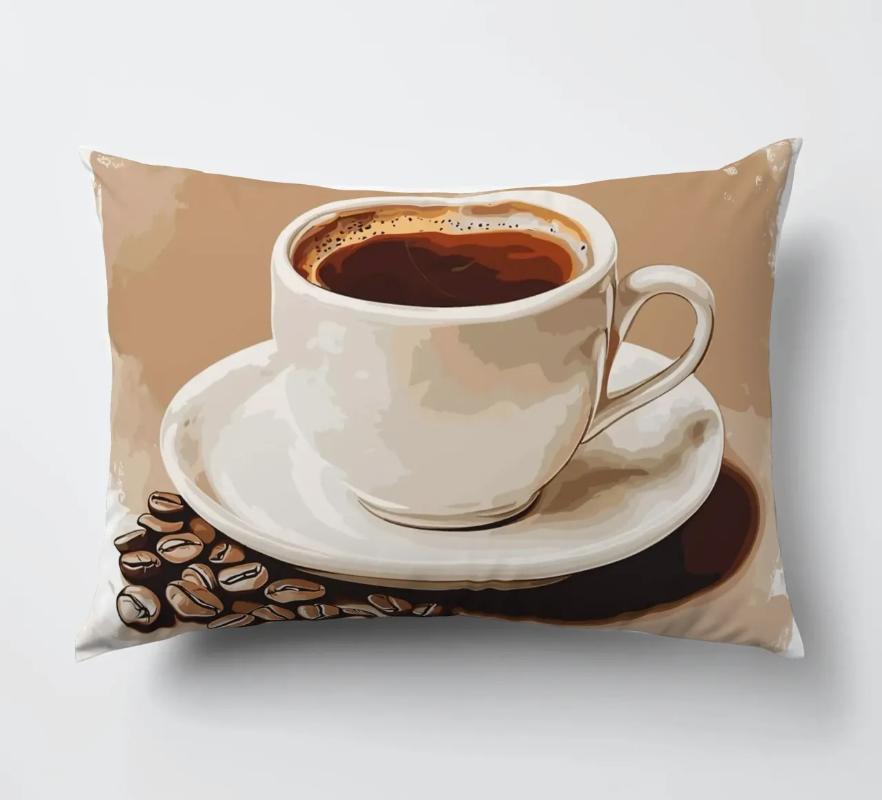 Gusto classico del caffè in grani cuscino da pixelbull - medieval art and more