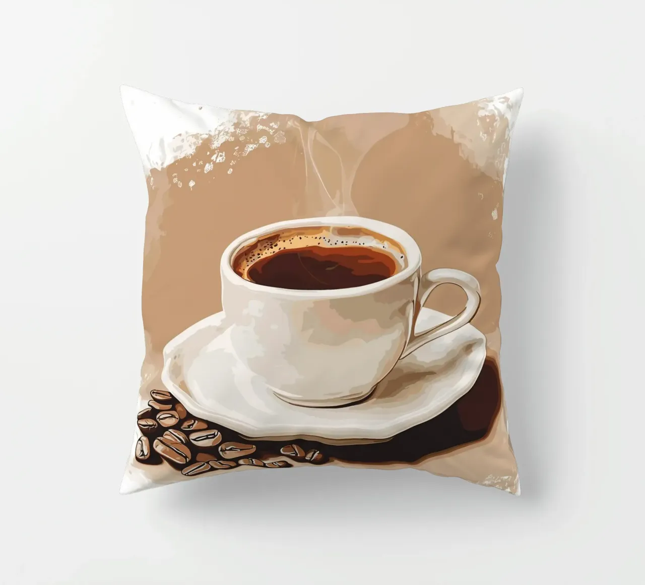 Gusto classico del caffè in grani cuscino da pixelbull - medieval art and more