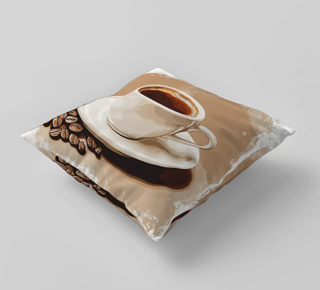 Gusto classico del caffè in grani cuscino da pixelbull - medieval art and more