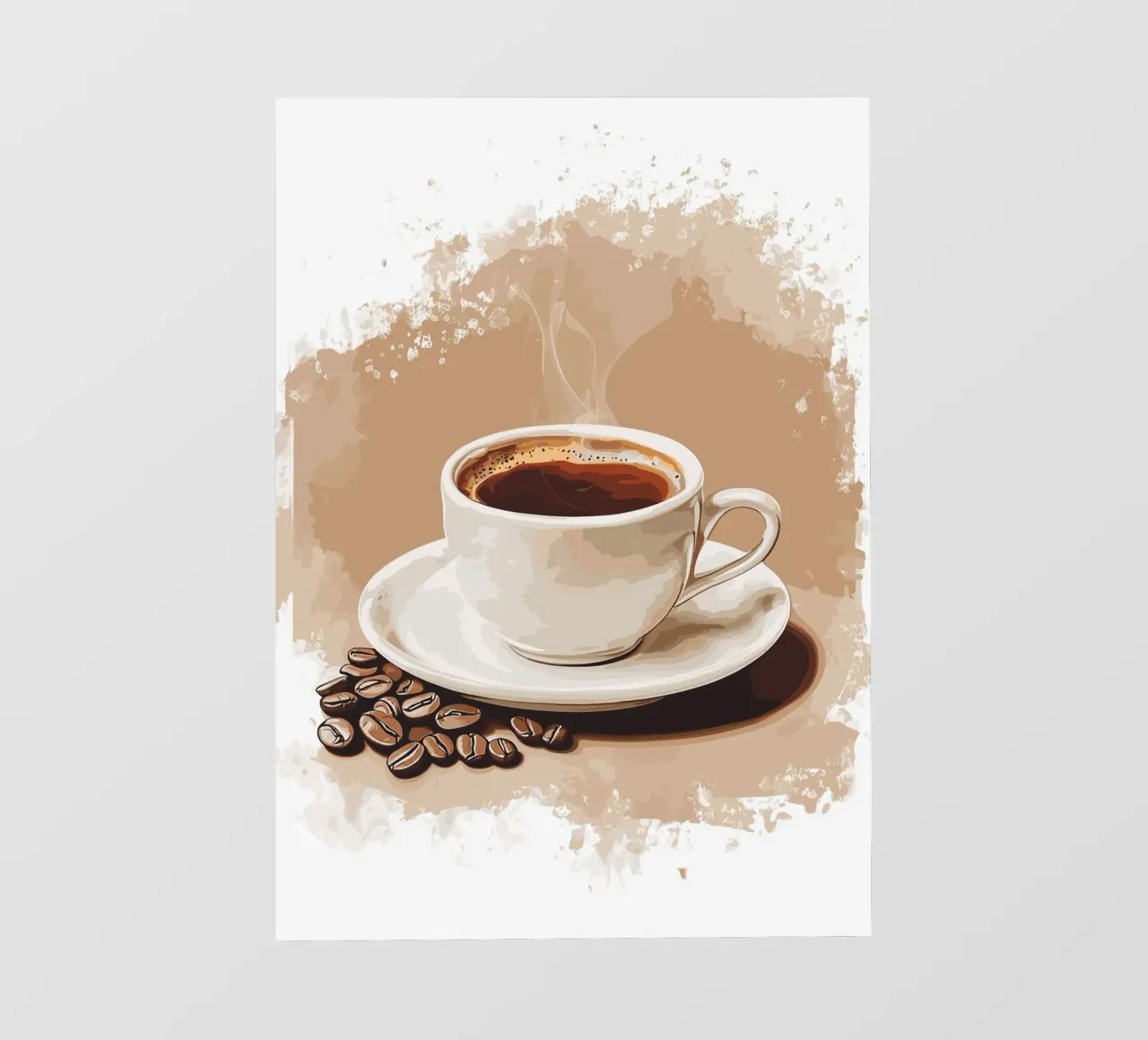 Gusto classico del caffè in grani telo in pvc da pixelbull - medieval art and more