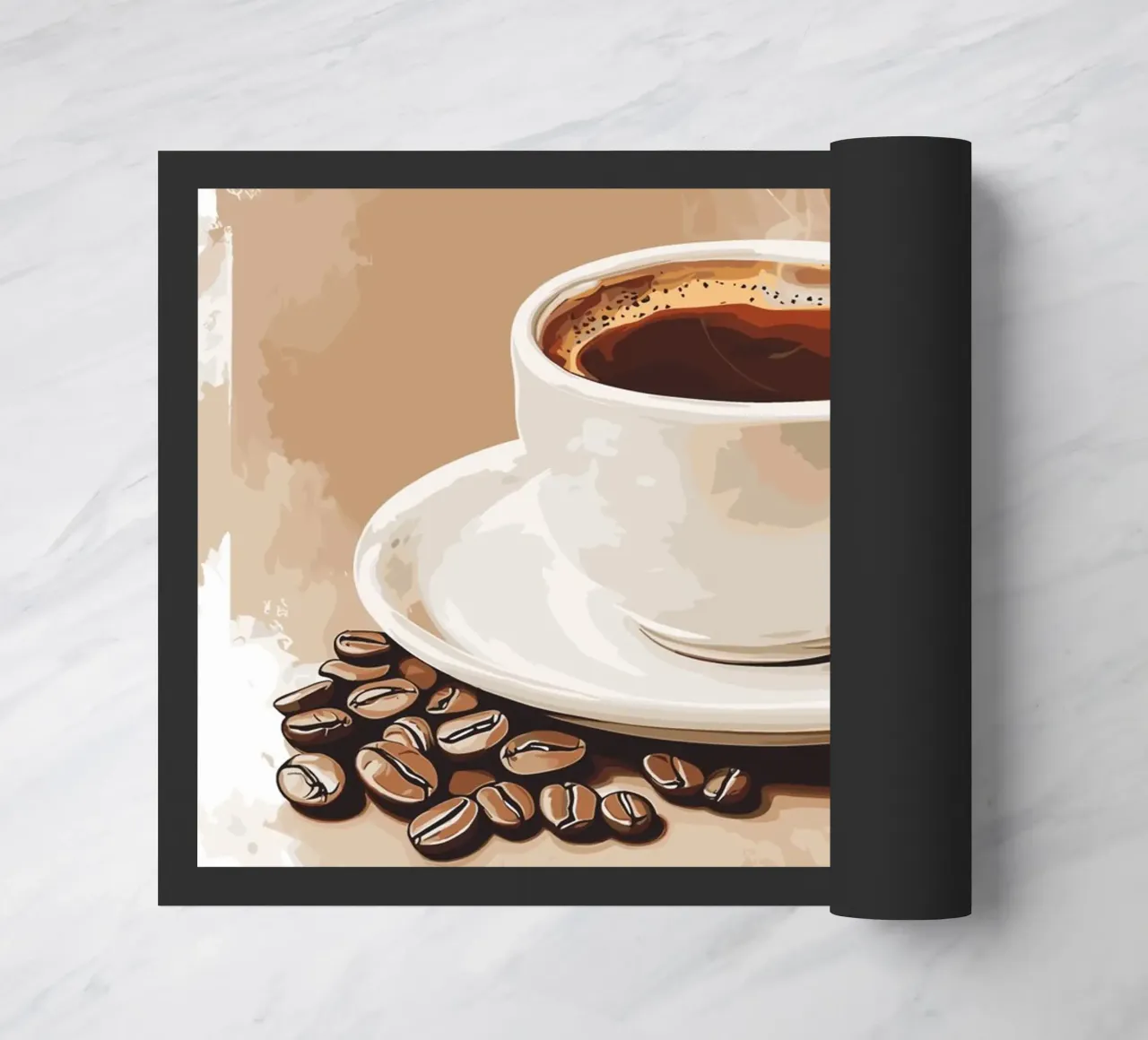 Gusto classico del caffè in grani zerbino da pixelbull - medieval art and more