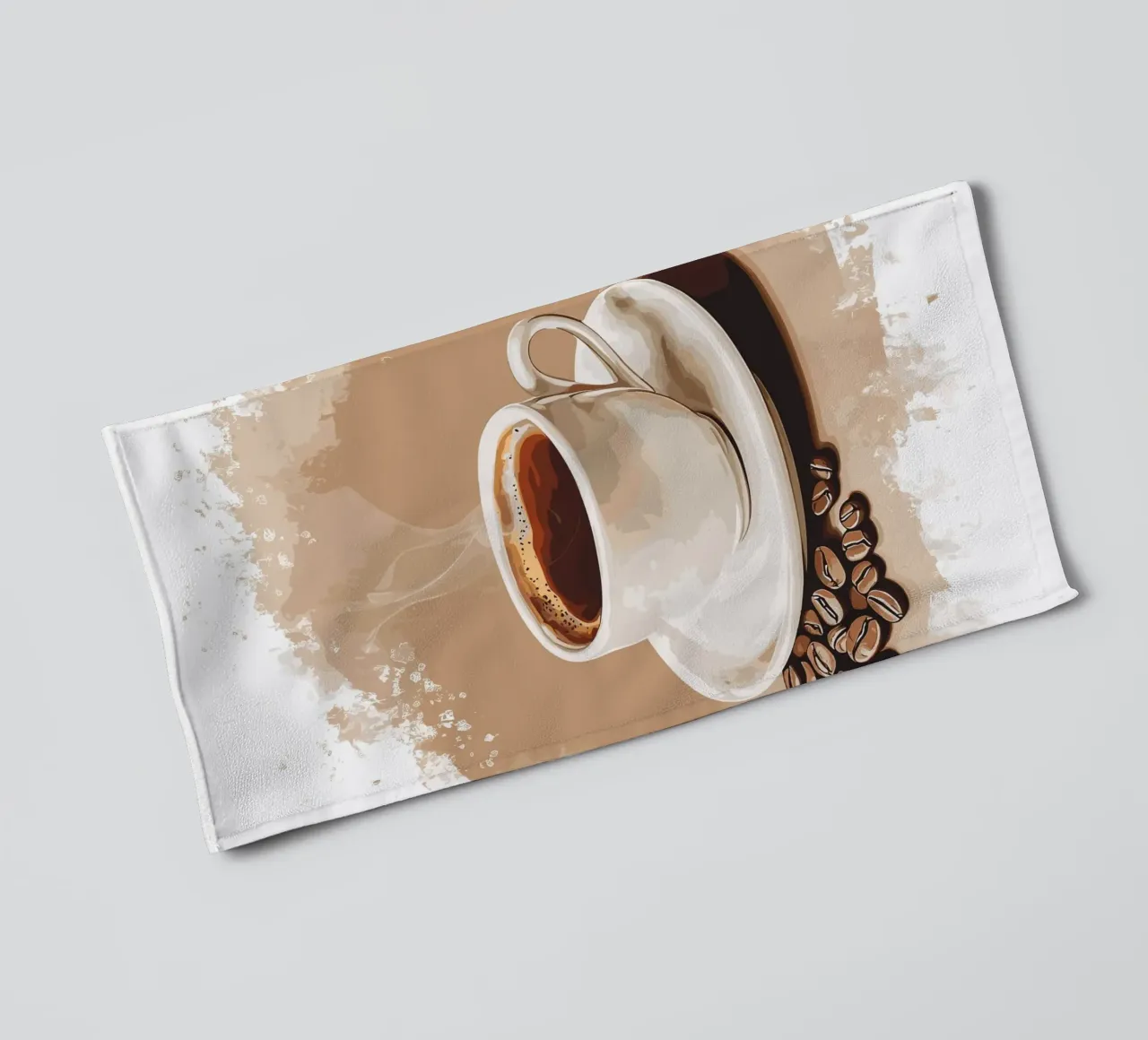 Gusto classico del caffè in grani asciugamano da bagno da pixelbull - medieval art and more