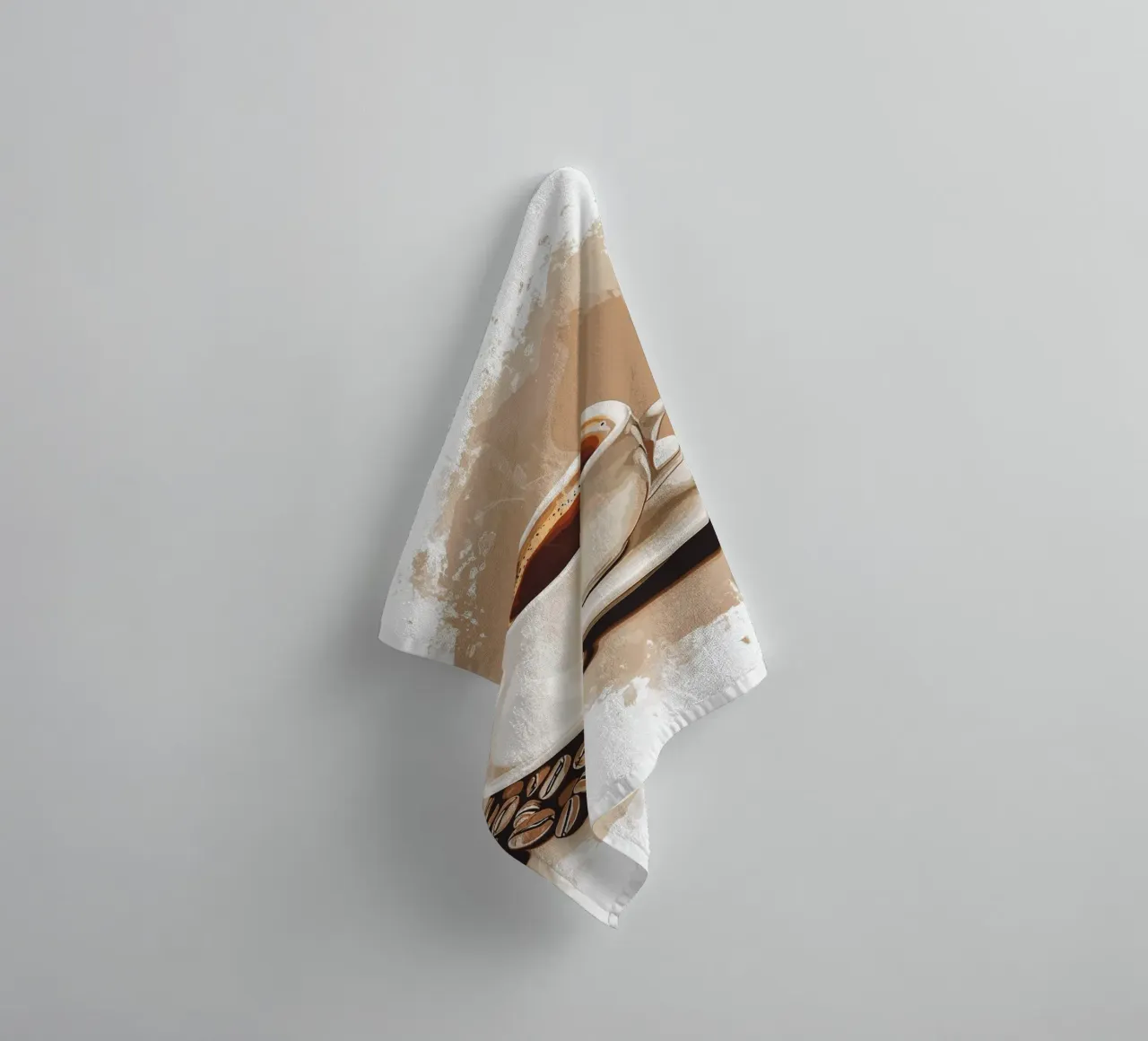 Gusto classico del caffè in grani asciugamano da bagno da pixelbull - medieval art and more