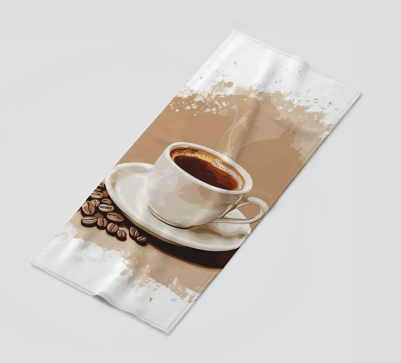 Gusto classico del caffè in grani telo mare da pixelbull - medieval art and more