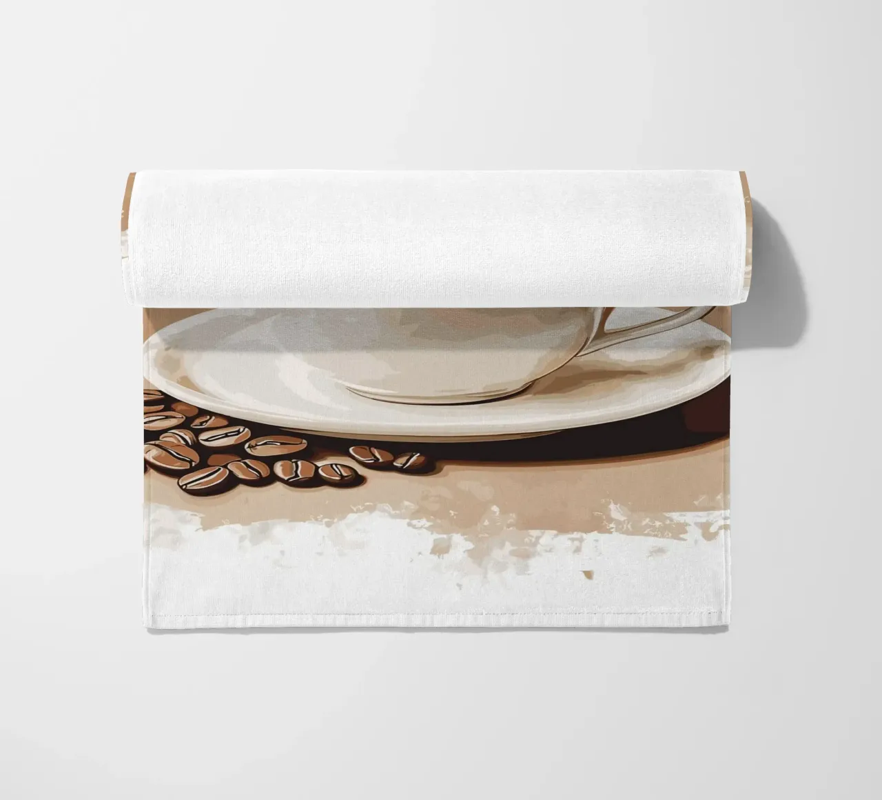 Gusto classico del caffè in grani telo mare da pixelbull - medieval art and more