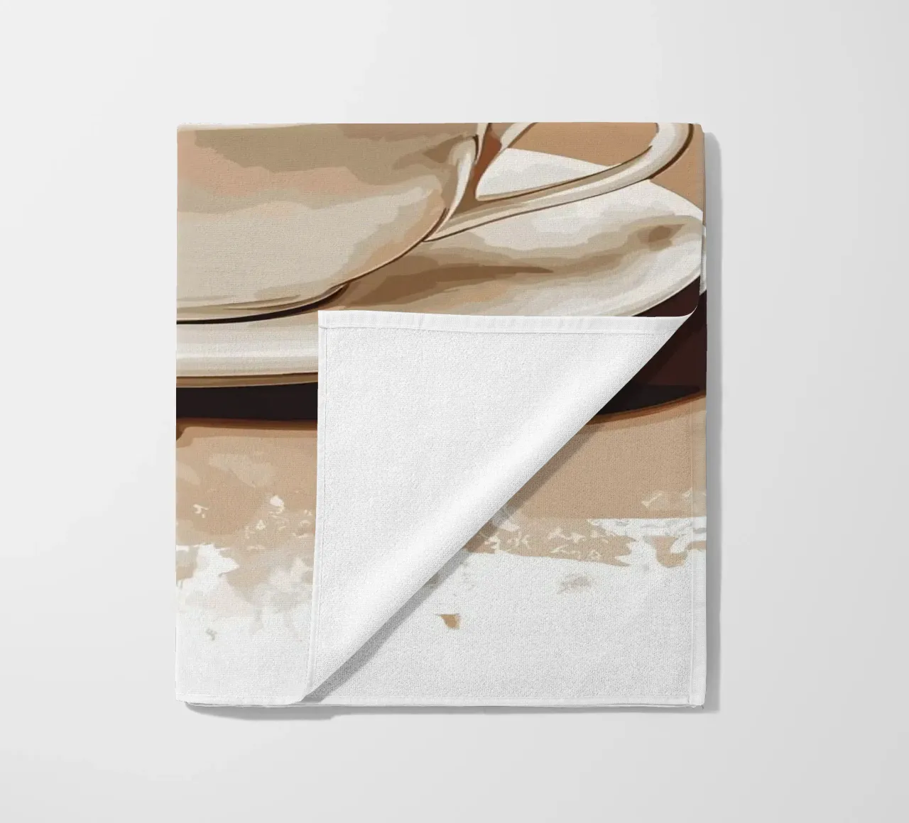 Gusto classico del caffè in grani telo mare da pixelbull - medieval art and more