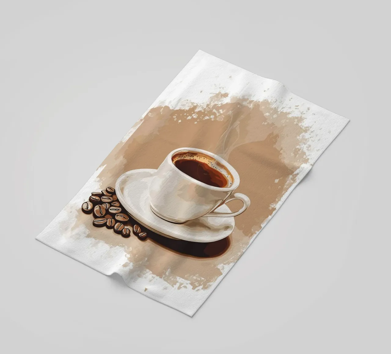 Gusto classico del caffè in grani telo mare da pixelbull - medieval art and more