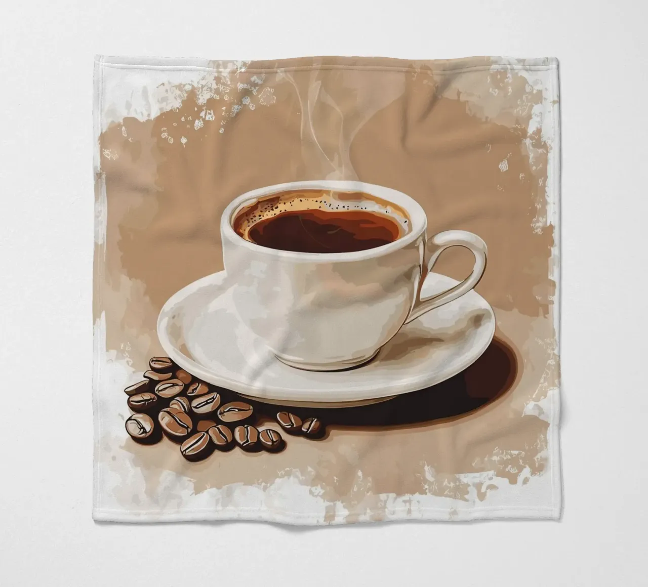 Gusto classico del caffè in grani coperta in pile da pixelbull - medieval art and more