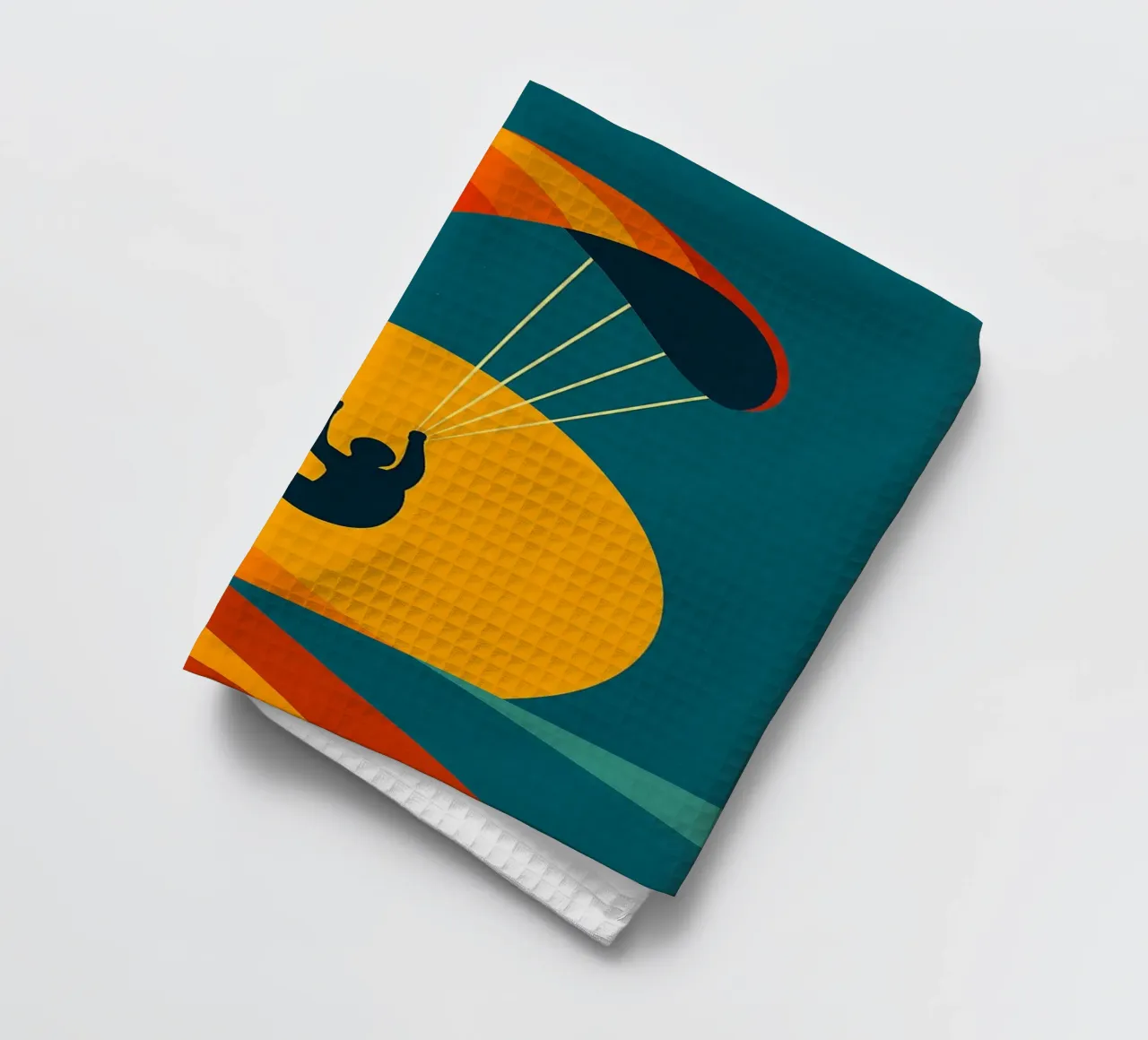 Parapendio al tramonto canovaccio da cucina da JETLAG | affiches voyage