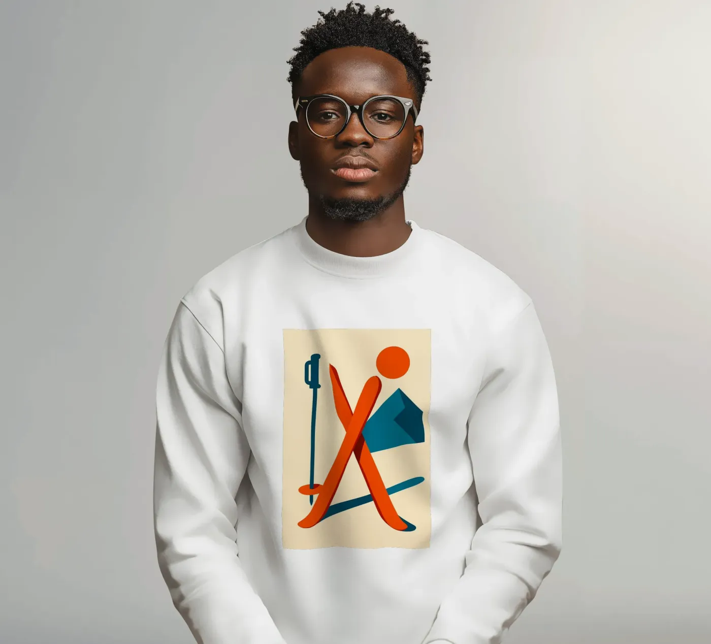 Ski minimal felpa da JETLAG | affiches voyage
