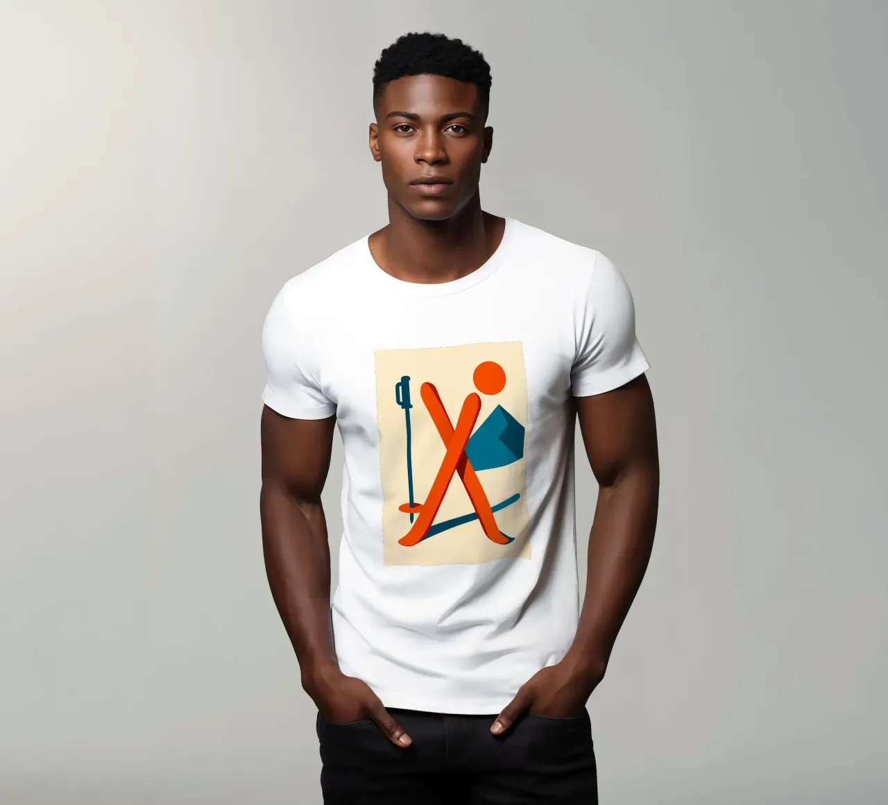 Sci minimo t-shirt da JETLAG | affiches voyage
