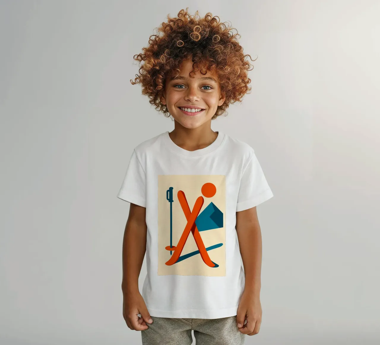 Sci minimo t-shirt bambini da JETLAG | affiches voyage