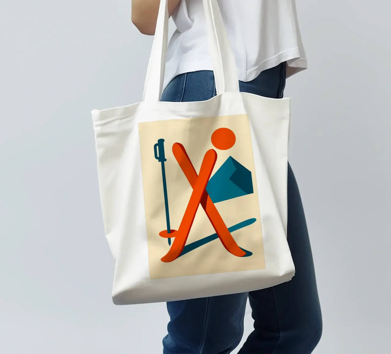 Sci minimo borsa in juta da JETLAG | affiches voyage