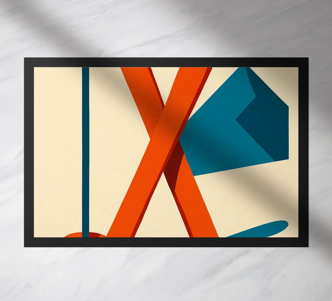 Ski minimal doormat by JETLAG | affiches voyage