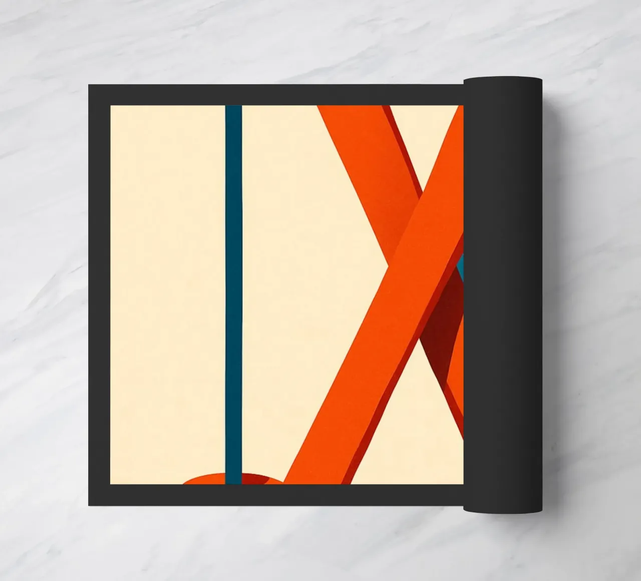 Ski minimal doormat by JETLAG | affiches voyage