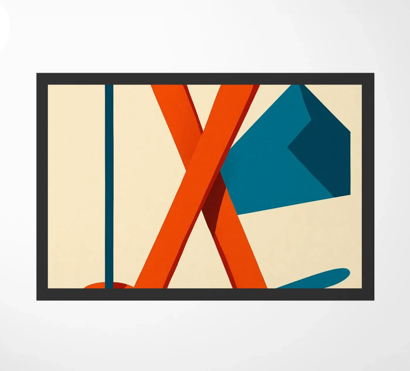 Ski minimal Fußmatte von JETLAG | affiches voyage