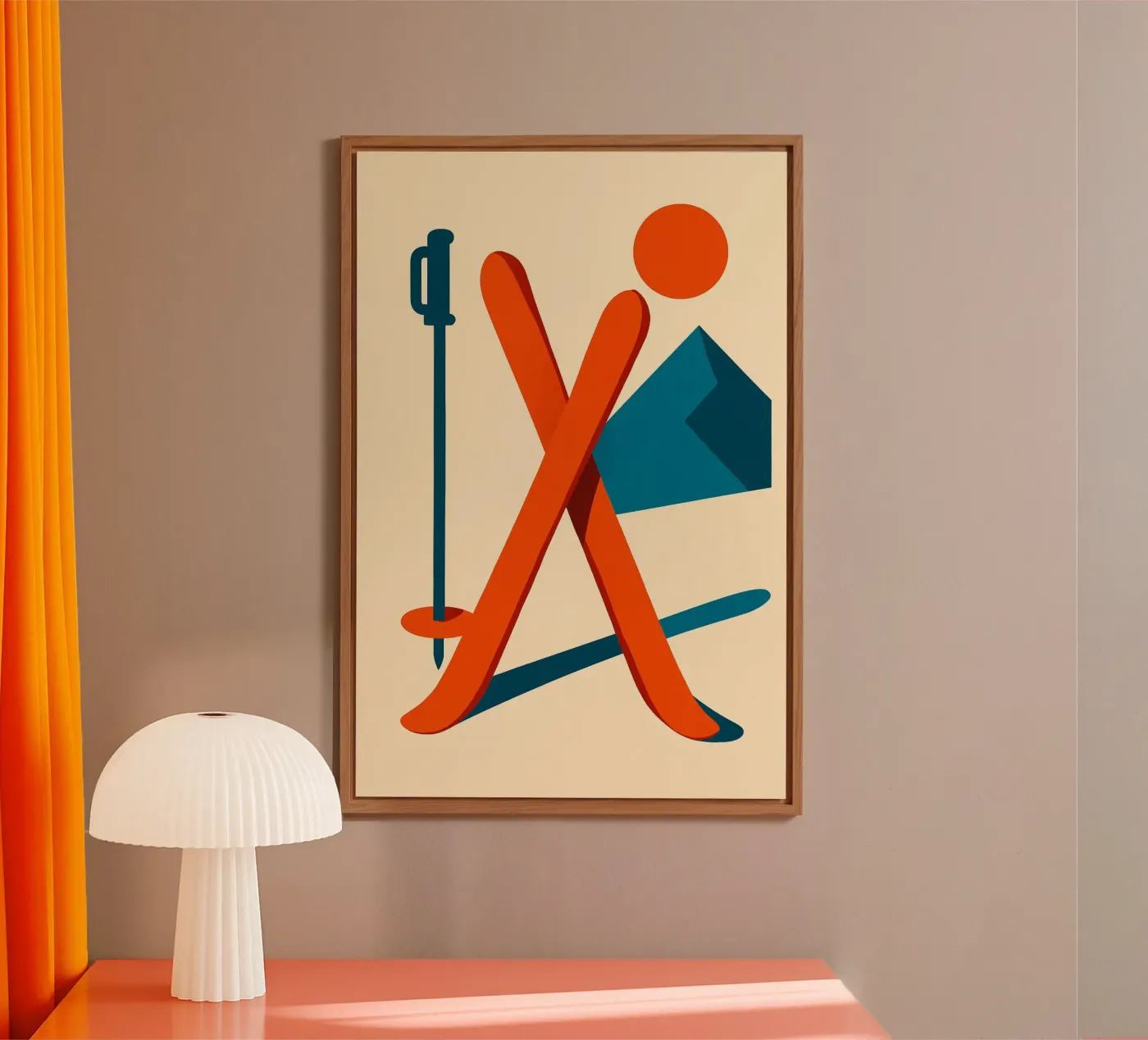 Ski minimal pannello forex da JETLAG | affiches voyage
