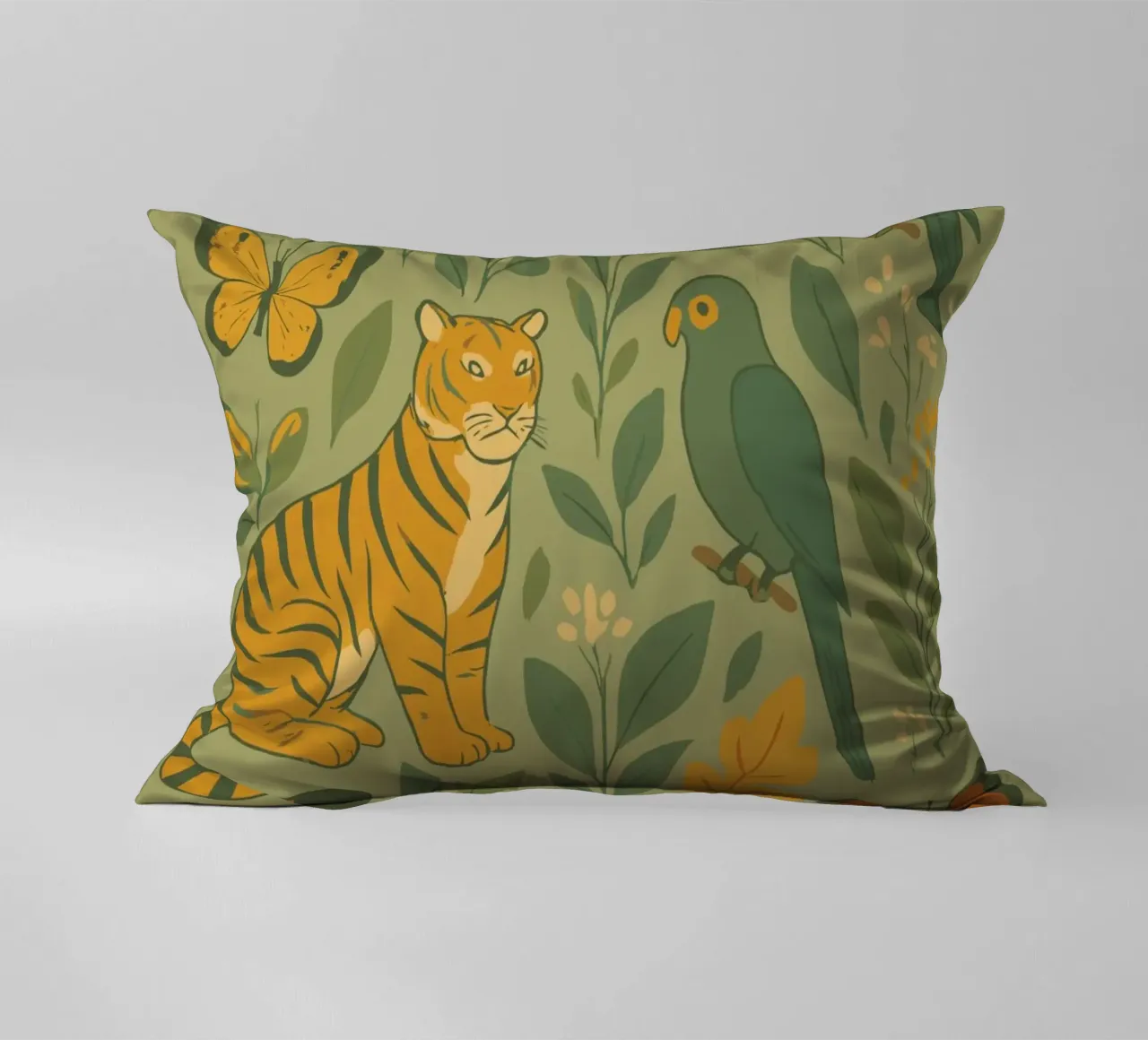 tigers in the jungle decorative cushion by My Home Private Design
