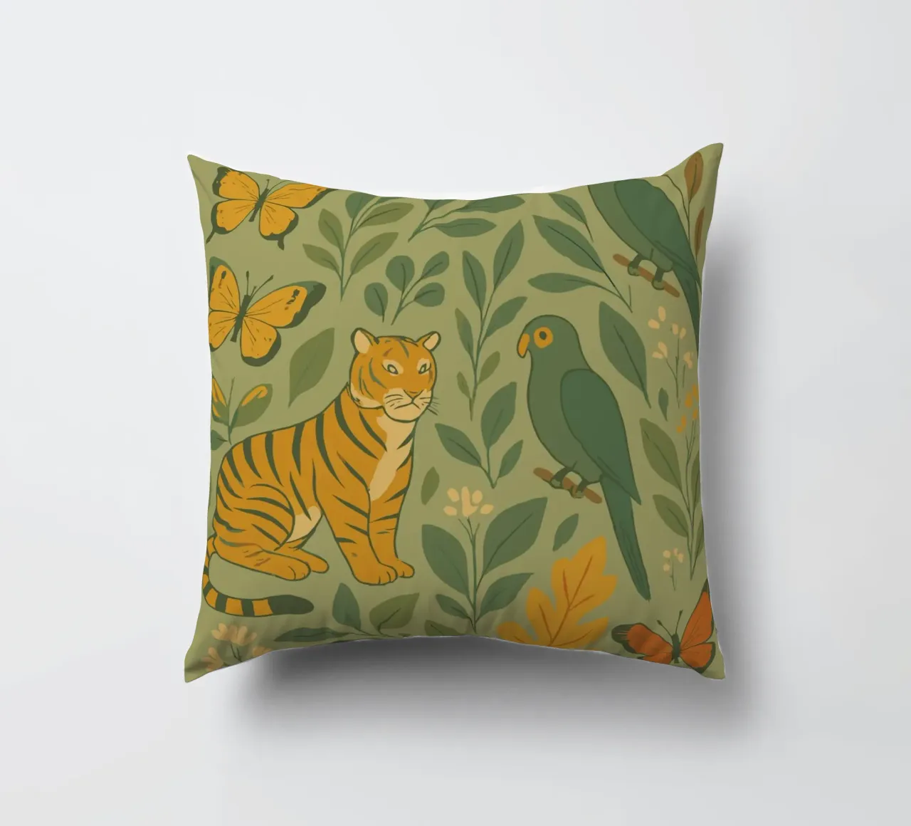 tigers in the jungle decorative cushion by My Home Private Design