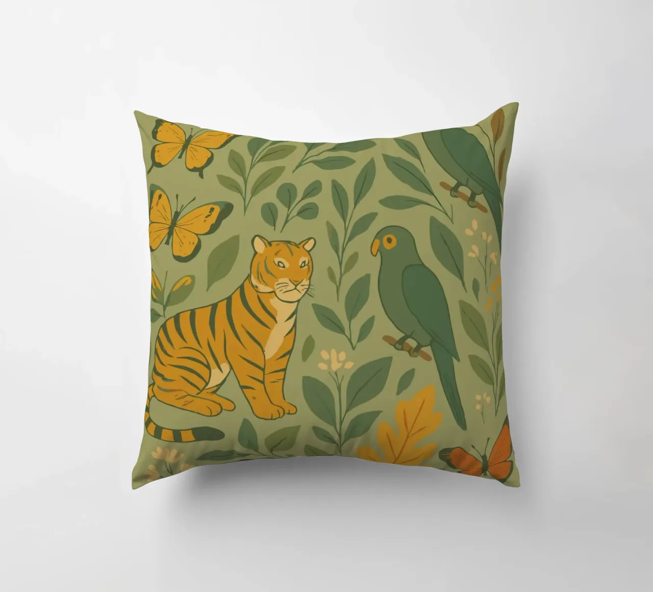 tigers in the jungle decorative cushion by My Home Private Design