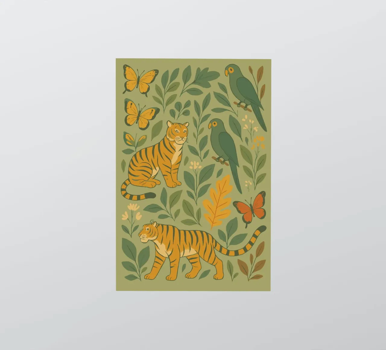 tigers in the jungle sticker by My Home Private Design