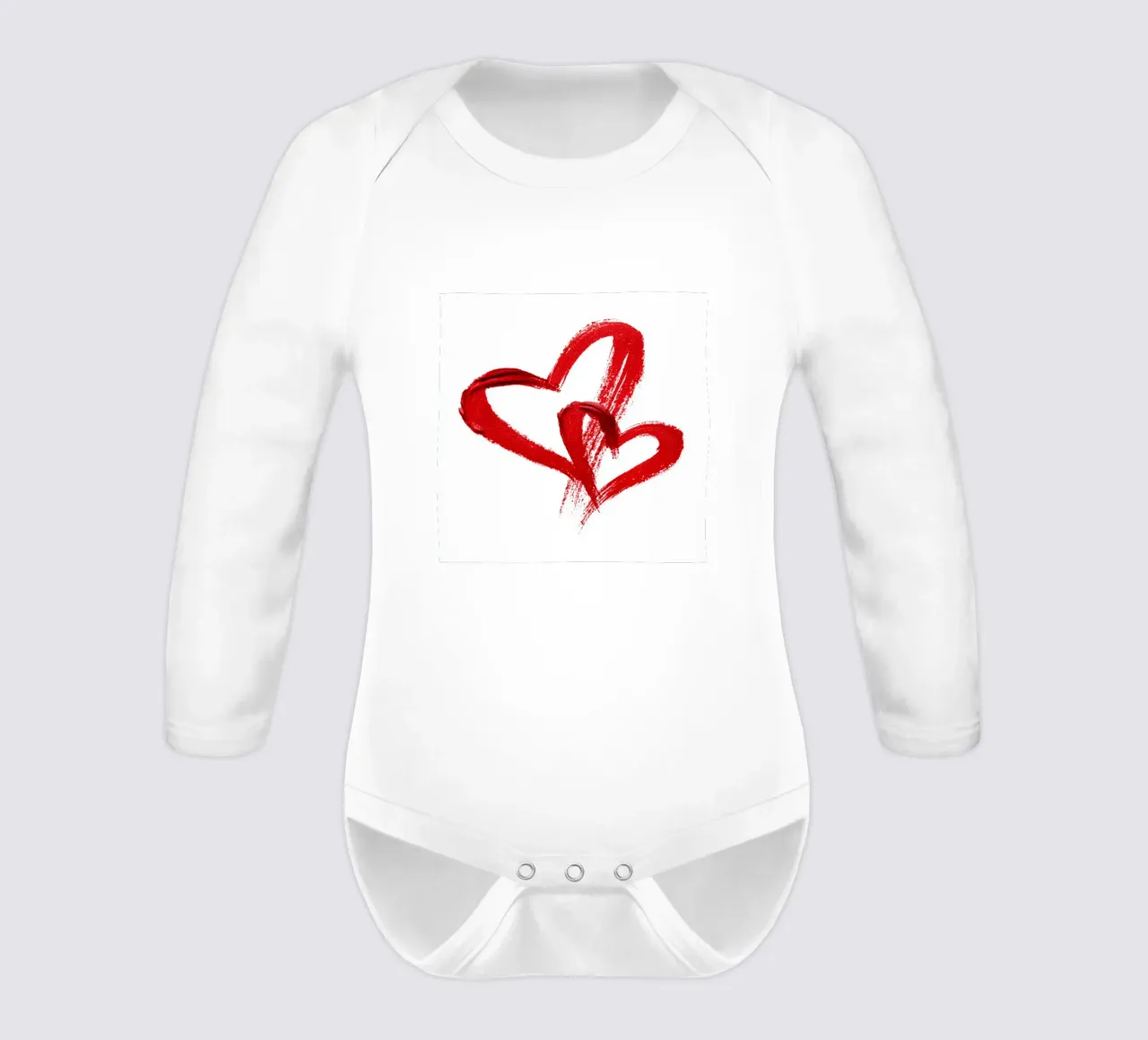 Amore semplice body neonato maniche lunghe da Motivate-Today