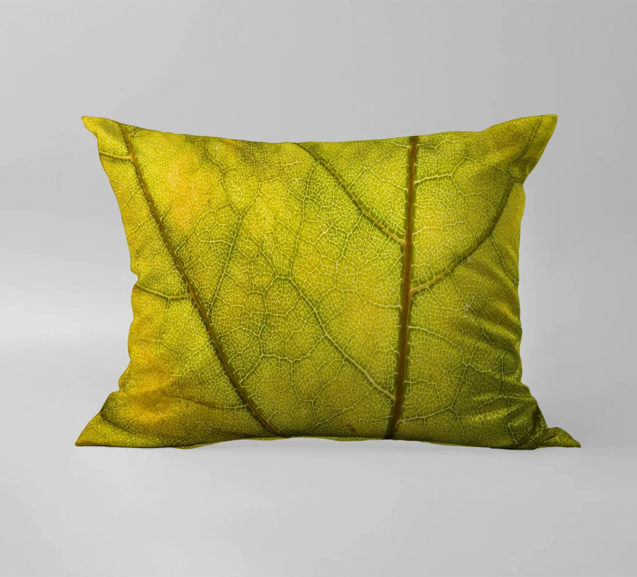 Herbstliches Blatt mit filigranem Adergeflecht cuscino da Bilderwelt - Kunst für die Wand