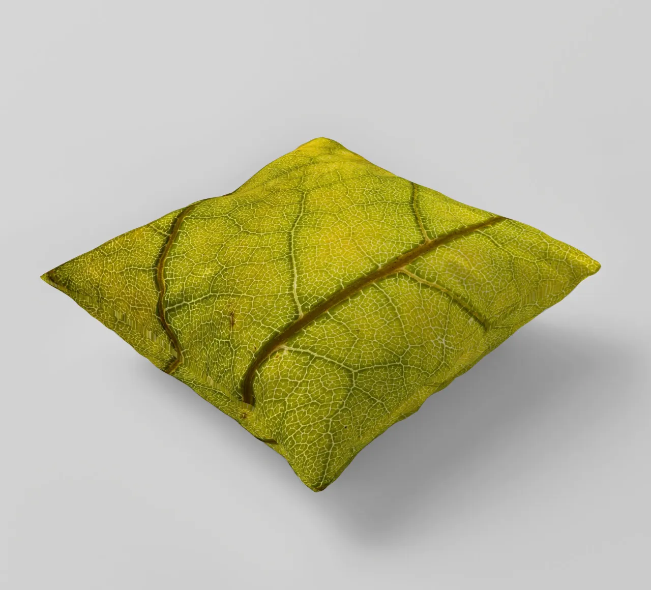 Herbstliches Blatt mit filigranem Adergeflecht cuscino da Bilderwelt - Kunst für die Wand
